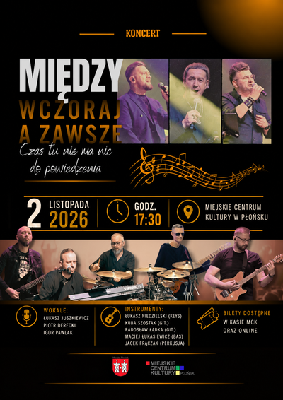 Plakat wydarzenia:  Koncert - „Między wczoraj a zawsze"